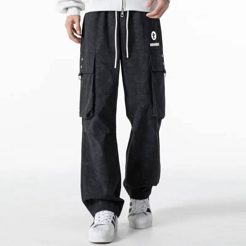 ROBINHOOD Casual Pants Unisex Khaki-14