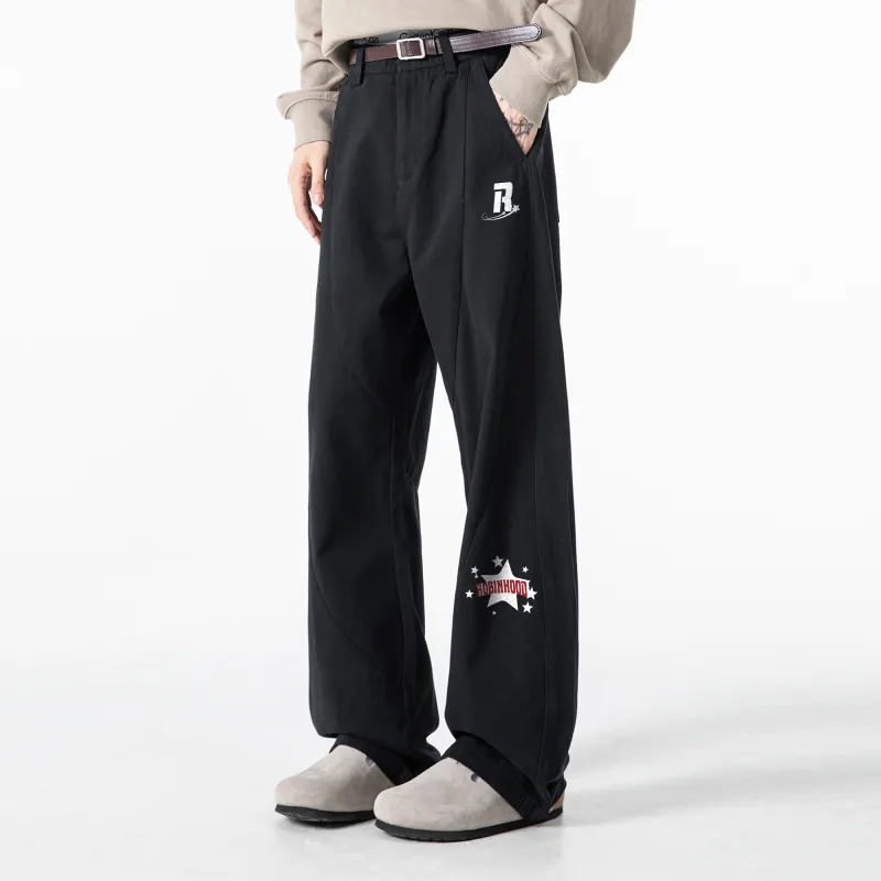 ROBINHOOD Casual Pants Unisex Khaki-14