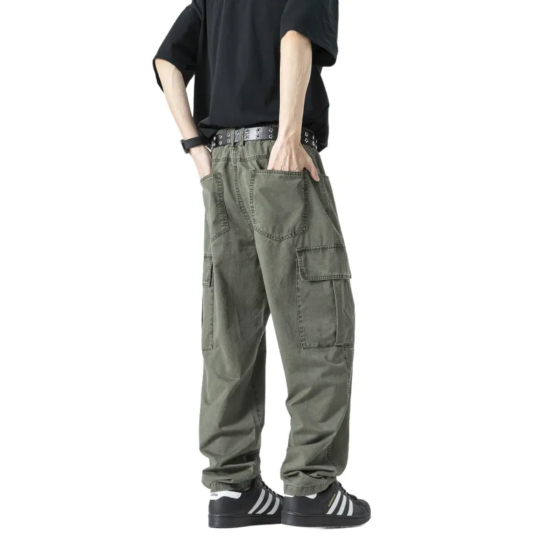 ROBINHOOD Casual Pants Unisex Khaki-7