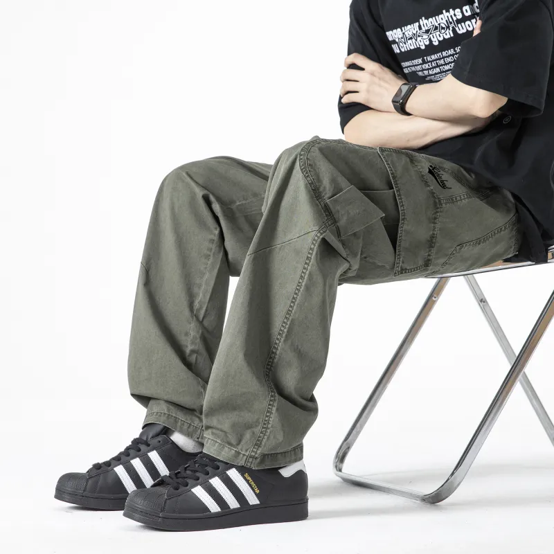 ROBINHOOD Casual Pants Unisex Khaki-11