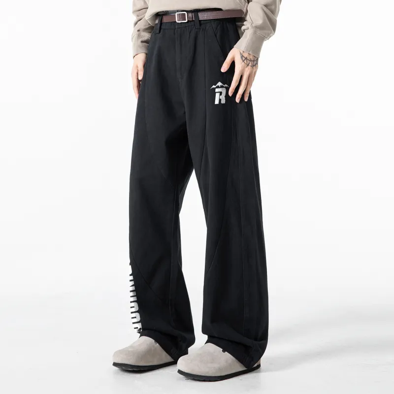 ROBINHOOD Casual Pants Unisex Black-3