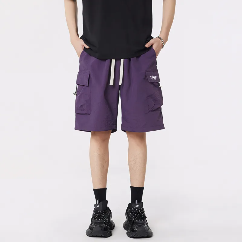 ROBINHOOD Casual Shorts Unisex Plum Purple-3