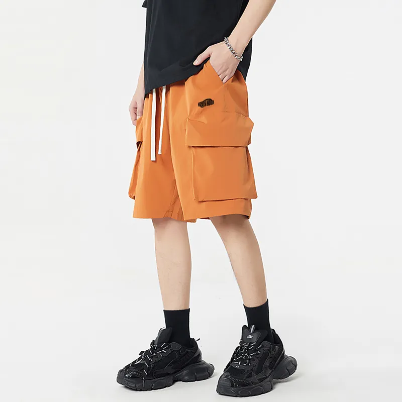 ROBINHOOD Casual Shorts Unisex Orange-3