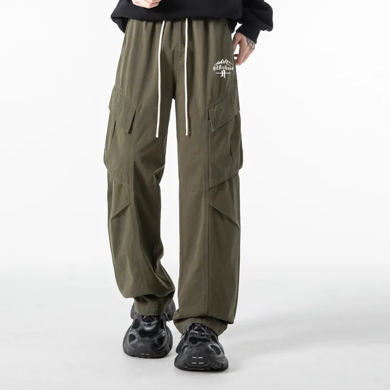 ROBINHOOD Casual Pants Unisex Khaki-9