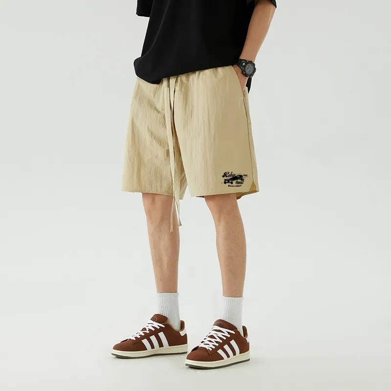 ROBINHOOD Casual Shorts Unisex Khaki-3