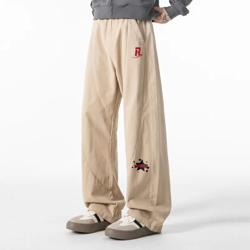ROBINHOOD Casual Pants Unisex Khaki-3