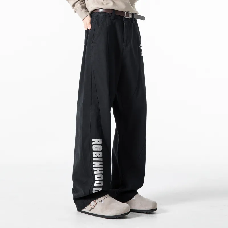 ROBINHOOD Casual Pants Unisex Black-4