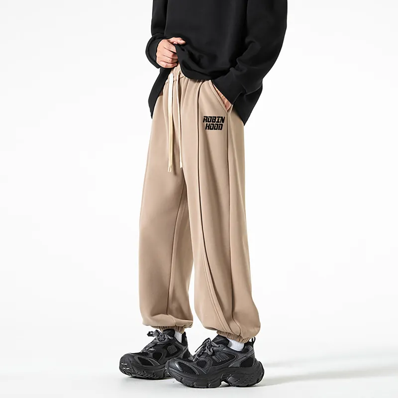 ROBINHOOD Casual Pants Unisex Orange Red-14