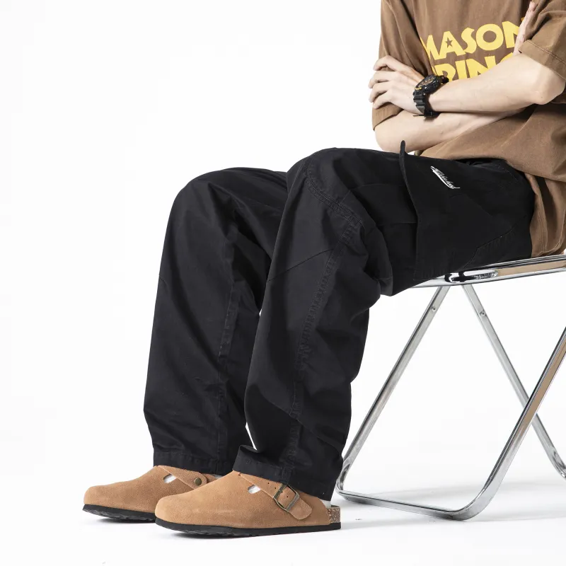 ROBINHOOD Casual Pants Unisex Khaki-17