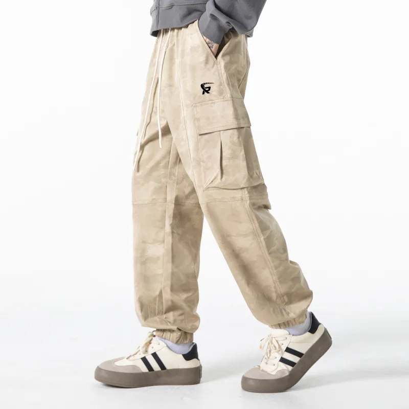 ROBINHOOD Casual Pants Unisex Khaki-3