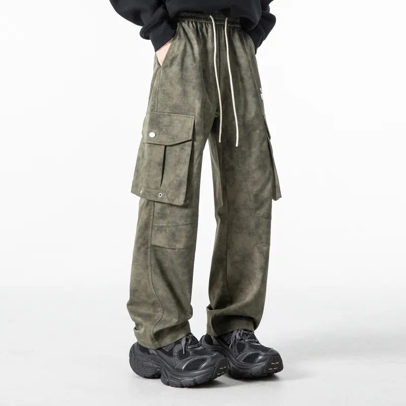 ROBINHOOD Casual Pants Unisex Khaki-15