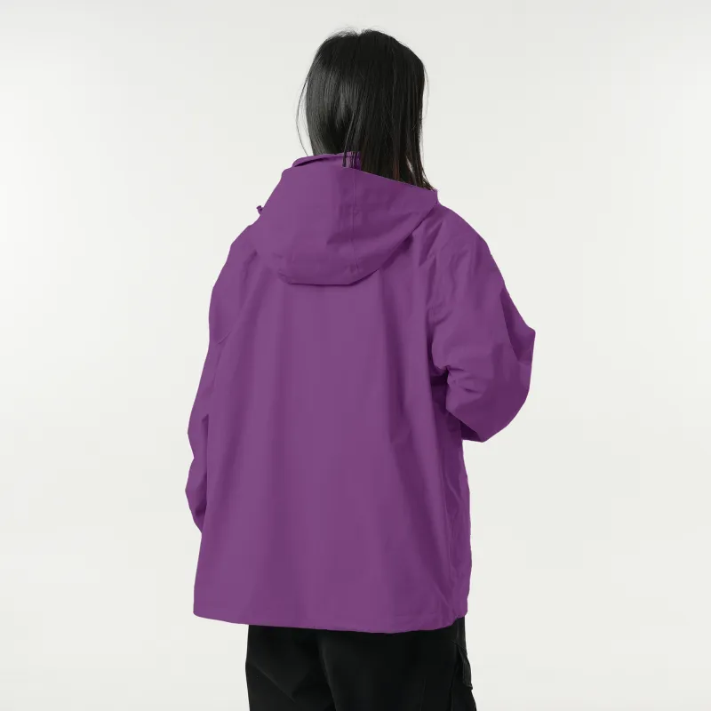 ROBINHOOD Waterproof And Windproof To Keep Warm Windbreaker Jacket Unisex Phantom Black-7