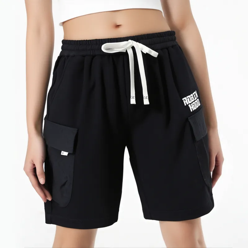 ROBINHOOD Casual Shorts Unisex Black-2