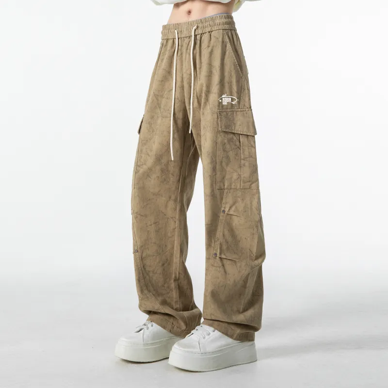 ROBINHOOD Casual Pants Unisex Khaki-3