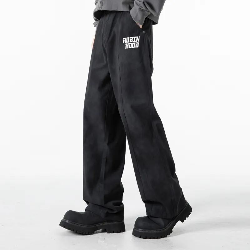 ROBINHOOD Casual Pants Unisex Khaki-16