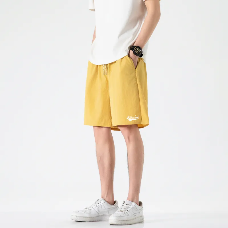 ROBINHOOD Casual Shorts Unisex Orange Yellow-9