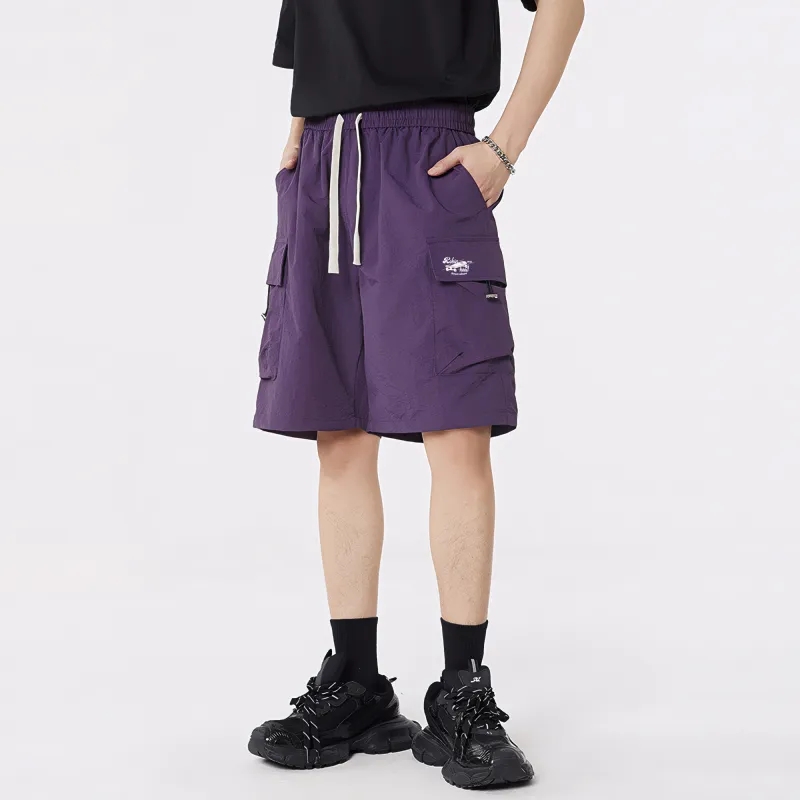 ROBINHOOD Casual Shorts Unisex Plum Purple-2