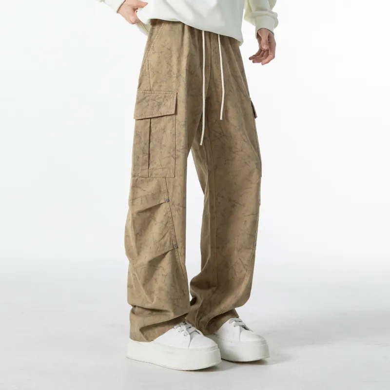 ROBINHOOD Casual Pants Unisex Khaki-4