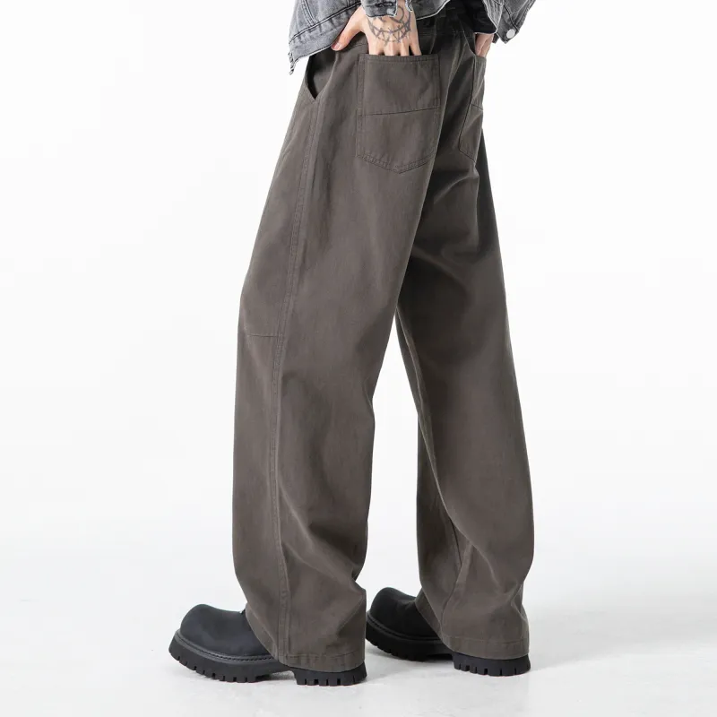 ROBINHOOD Casual Pants Unisex Khaki-11