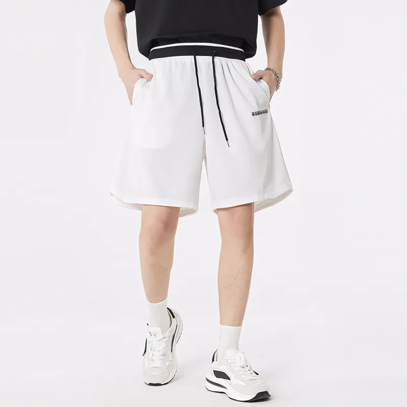 ROBINHOOD Casual Shorts Unisex White-4