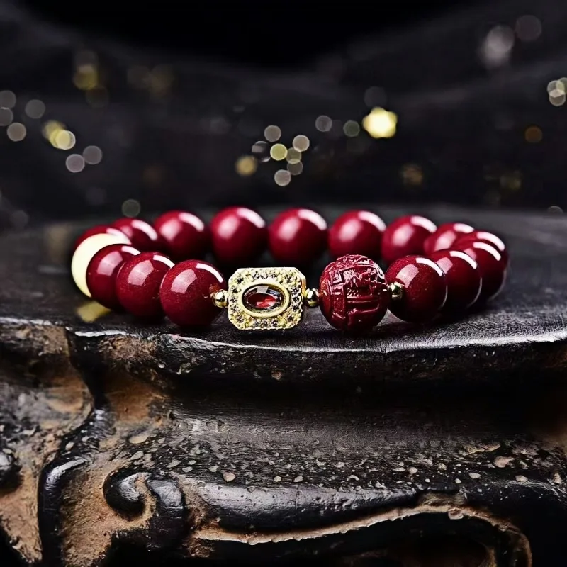 Stone On The Line Cinnabar Bracelets Unisex-2