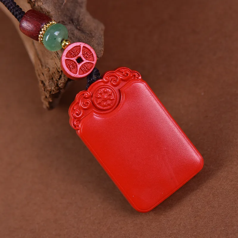 Stone On The Line Cinnabar Car Hanging Keychain Unisex-3