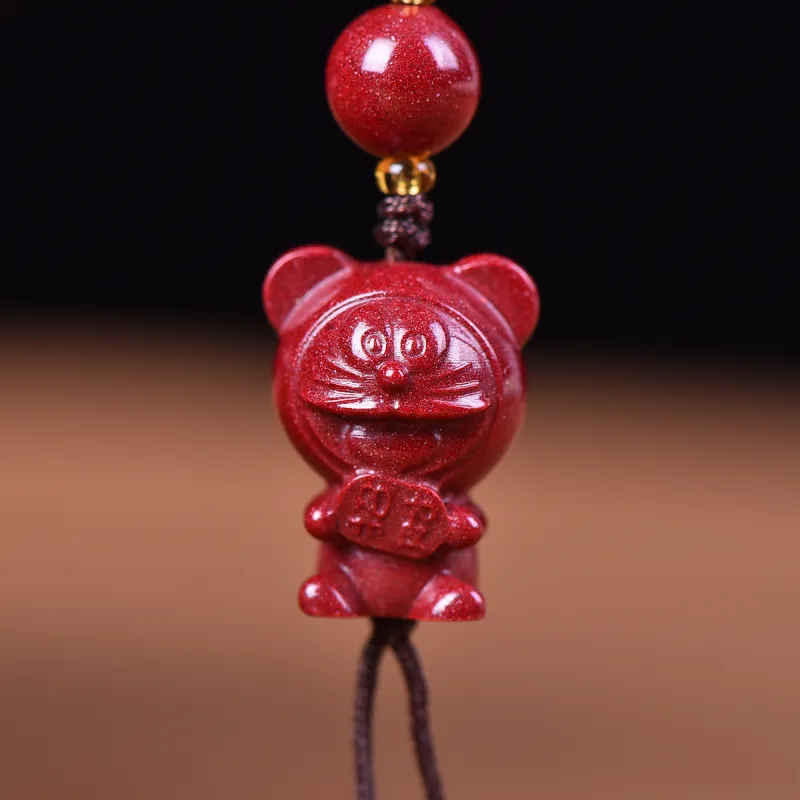 Stone On The Line Cinnabar Keychains Unisex-2