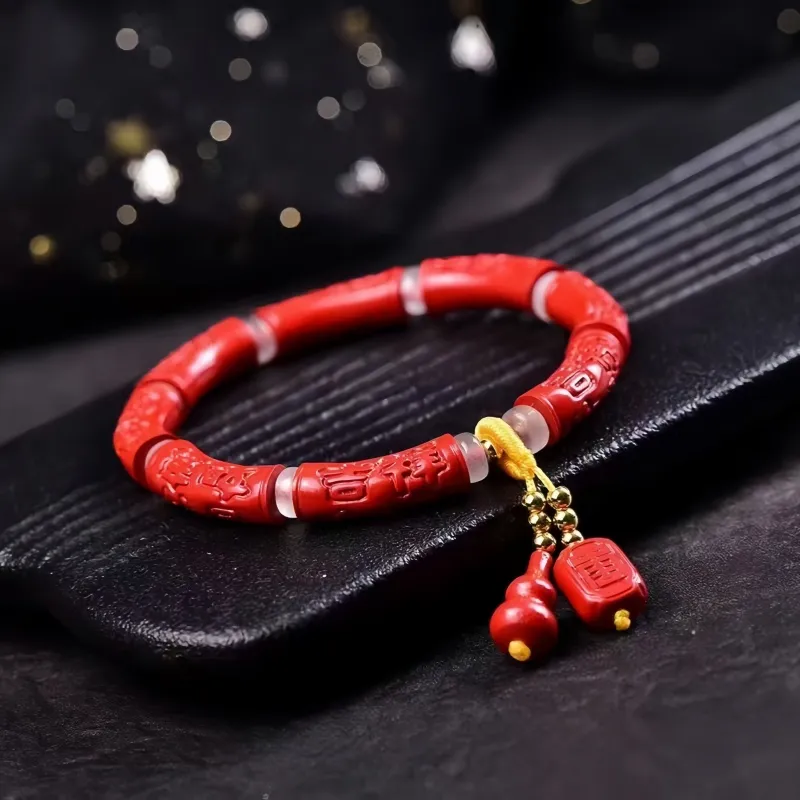 Stone On The Line Cinnabar Bracelets Unisex-2