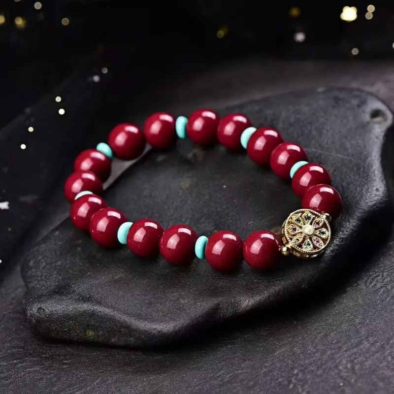 Stone On The Line Cinnabar Bracelets Unisex-1