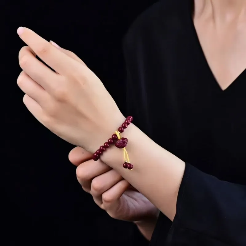Stone On The Line Cinnabar Bracelets Women's-6