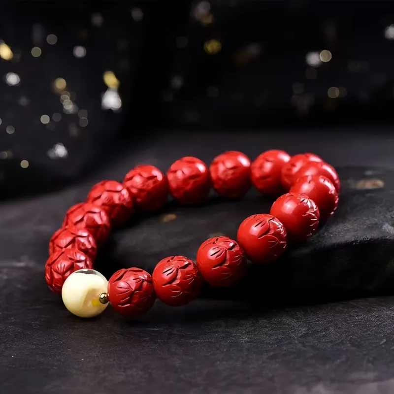 Stone On The Line Cinnabar Bracelets Unisex-4