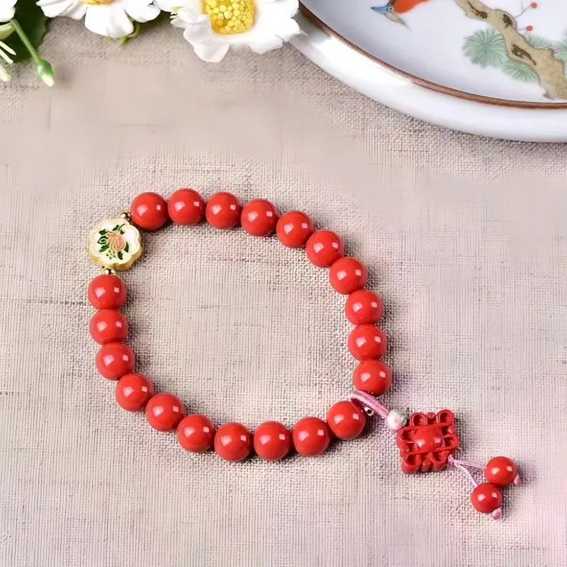 Stone On The Line Cinnabar Bracelets Unisex-5