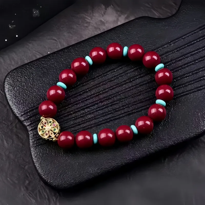 Stone On The Line Cinnabar Bracelets Unisex-2
