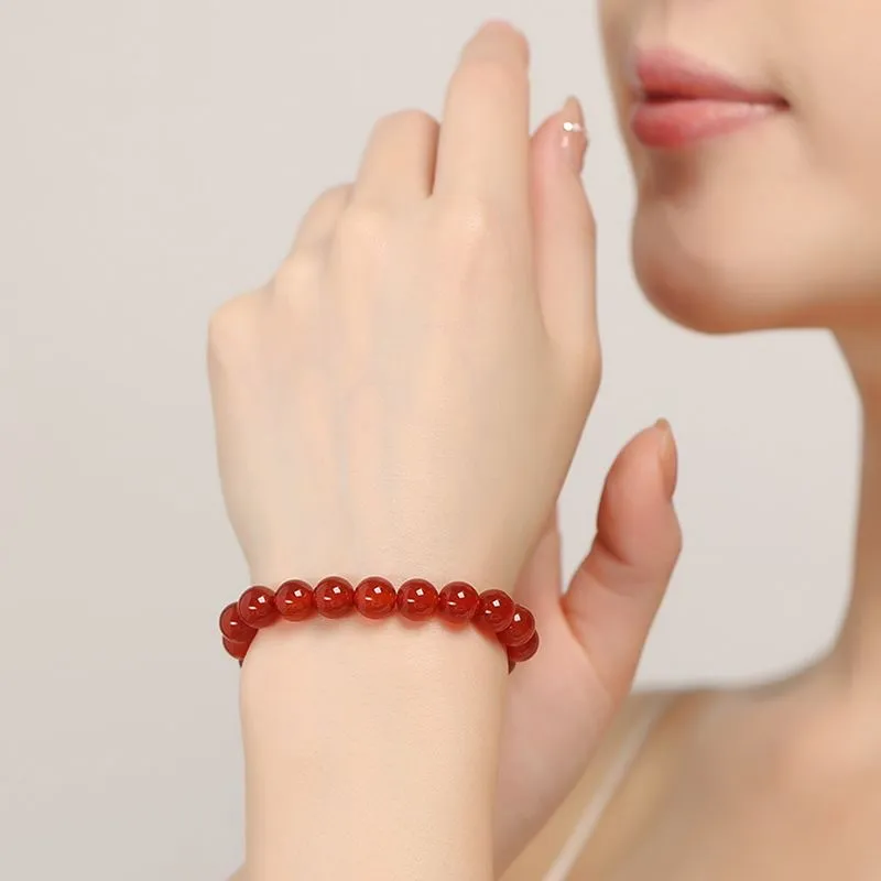 Stone On The Line Agate Bracelets Unisex-11