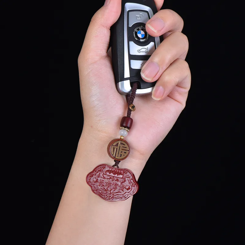 Stone On The Line Cinnabar Keychains Unisex-5