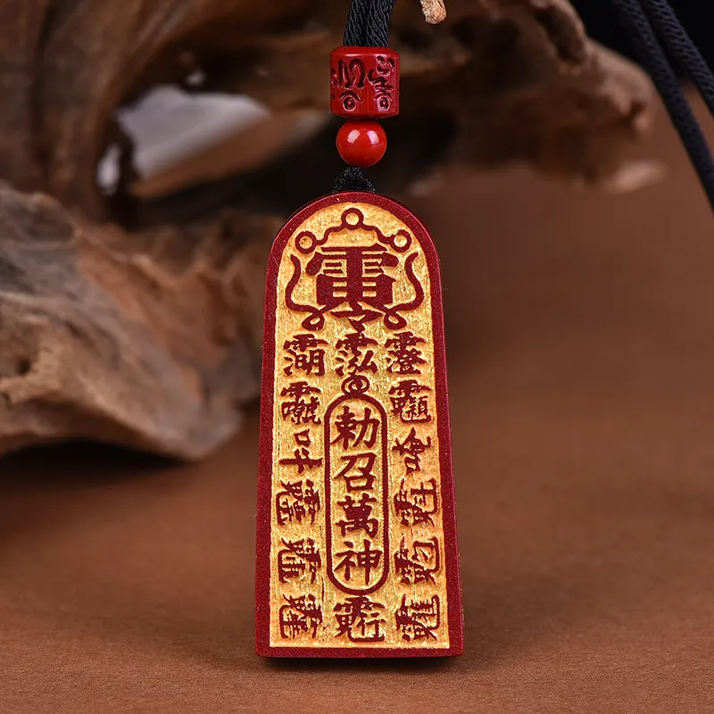 Stone On The Line Reconstructed Cinnabar Necklaces Unisex-1