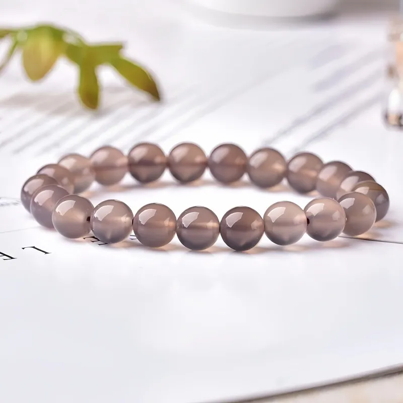 Stone On The Line Agate Bracelets Unisex-7