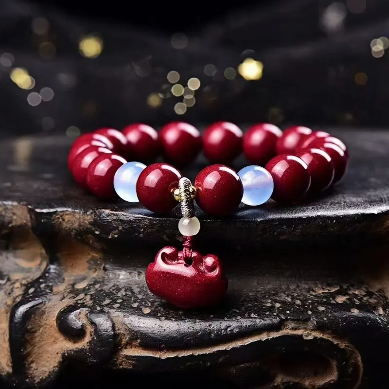 Stone On The Line Cinnabar Bracelets Unisex-3