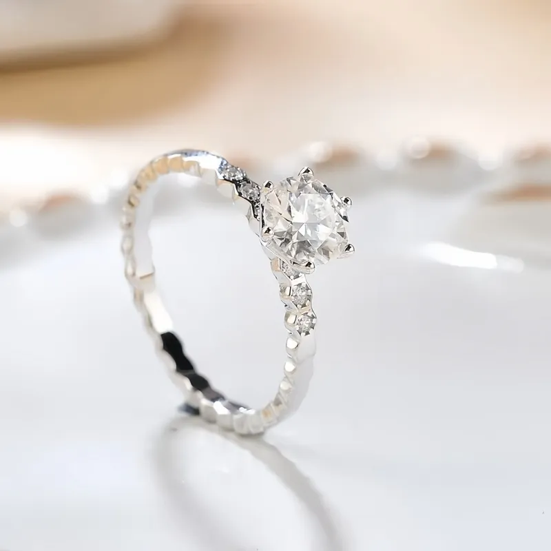 Stone On The Line S925 Silver Rings Women's-4