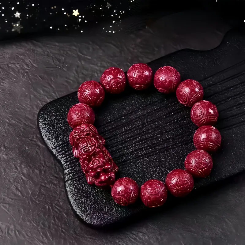 Stone On The Line Cinnabar Bracelets Unisex-1