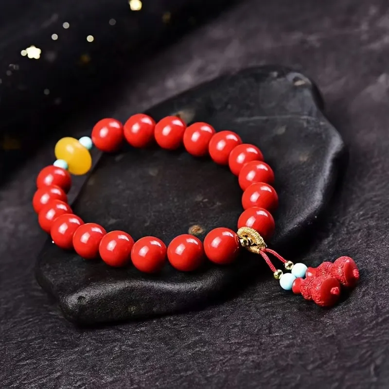 Stone On The Line Cinnabar Bracelets Unisex-5