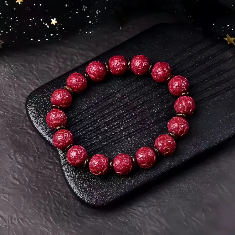 Stone On The Line Cinnabar Bracelets Unisex-1