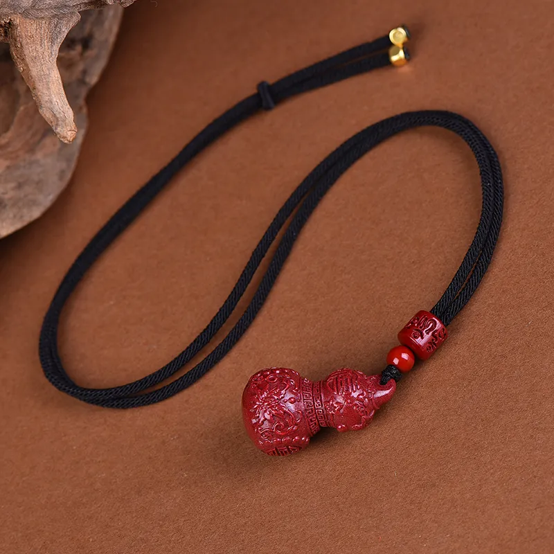 Stone On The Line Cinnabar Pendants Unisex-4