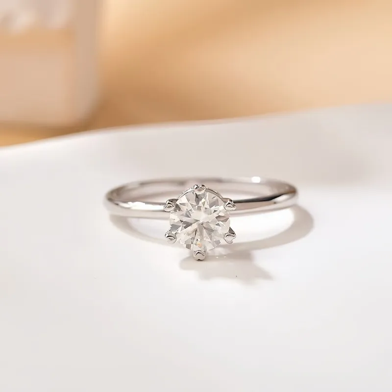 Stone On The Line S925 Silver Moissanite Rings Women's-1