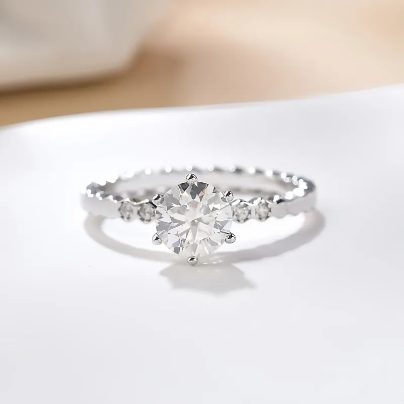 Stone On The Line S925 Silver Rings Women's-1