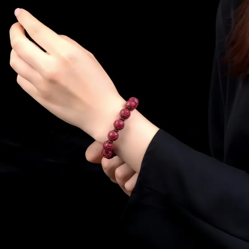 Stone On The Line Cinnabar Bracelets Unisex-6
