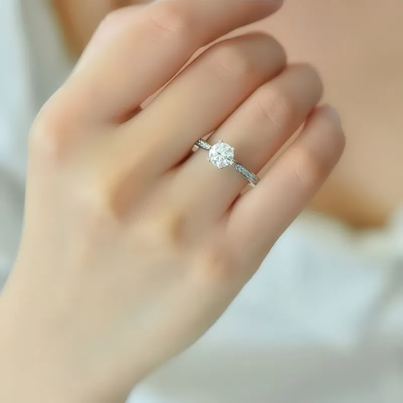 Stone On The Line S925 Silver Rings Women's-4