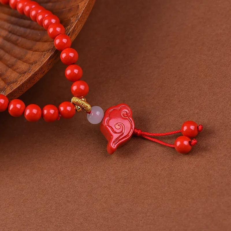 Stone On The Line Cinnabar Bracelets Unisex-4