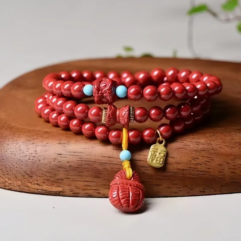 Stone On The Line Cinnabar Bracelets Unisex-4