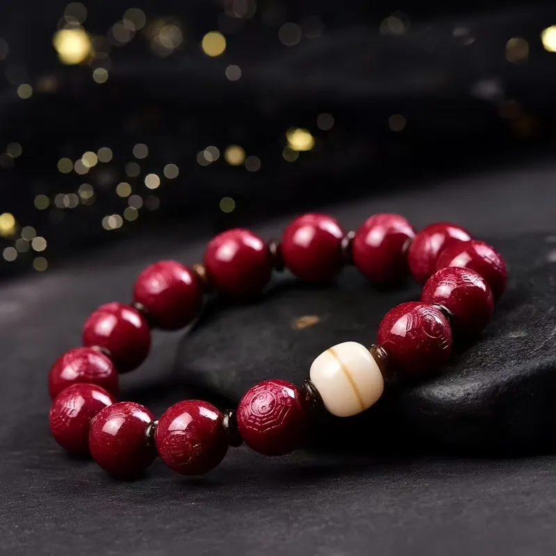 Stone On The Line Cinnabar Bracelets Unisex-2